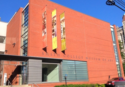 The modern facade of the Smith College Museum of Art, a popular cultural activity in Northampton.